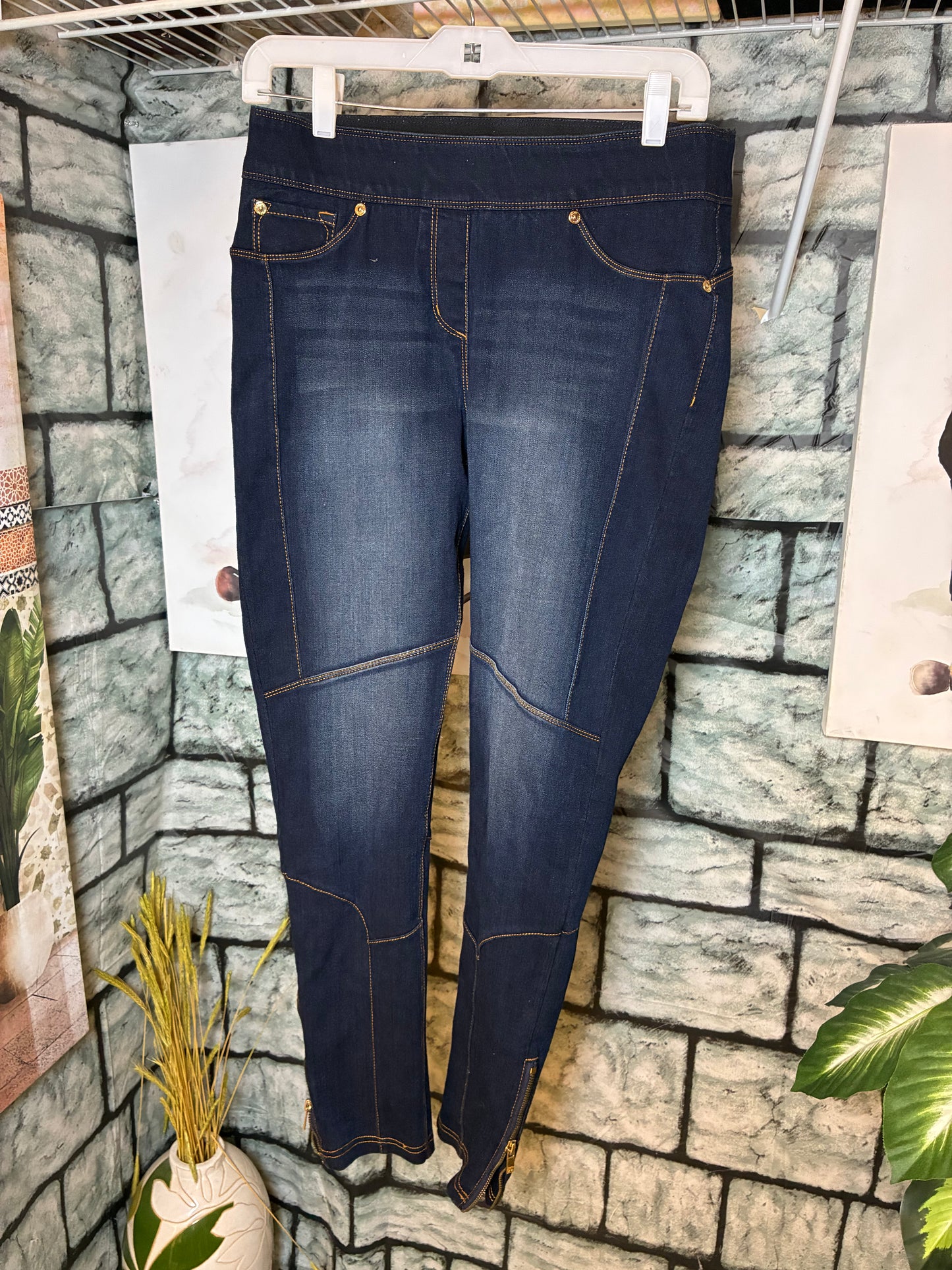 Michael Kors Blue Denim Jeggings Women sz Medium