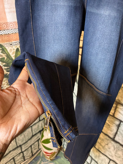 Michael Kors Blue Denim Jeggings Women sz Medium