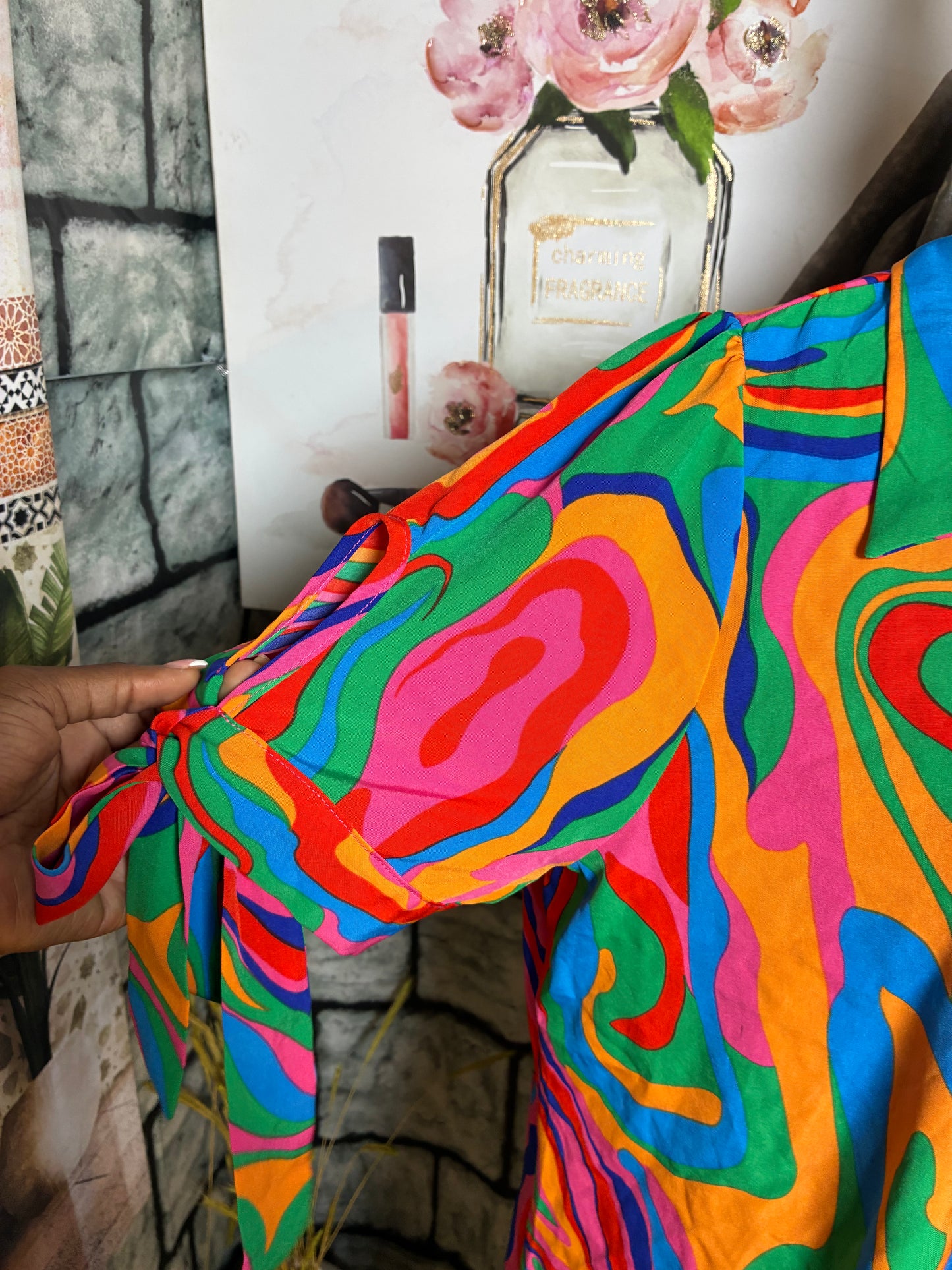 Shein Colorful Dress Women sz 1XL