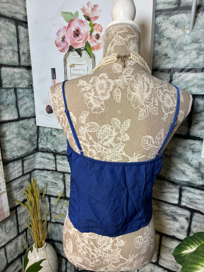 Blush Blue Blouse Women sz Small