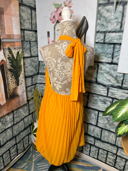Shein Gold Dress Women sz Medium