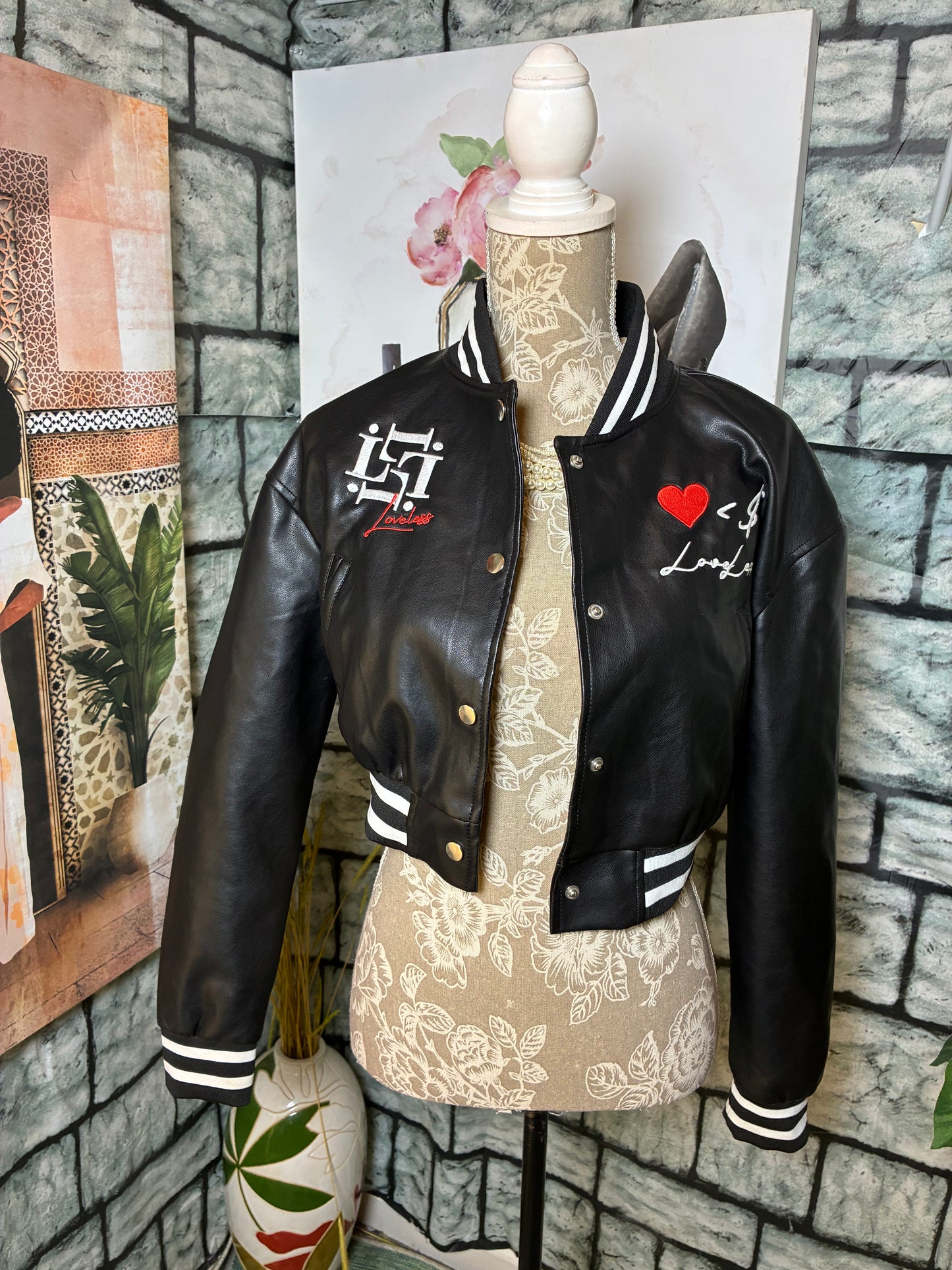Daisy “Loveless” Black Jacket Women sz Medium