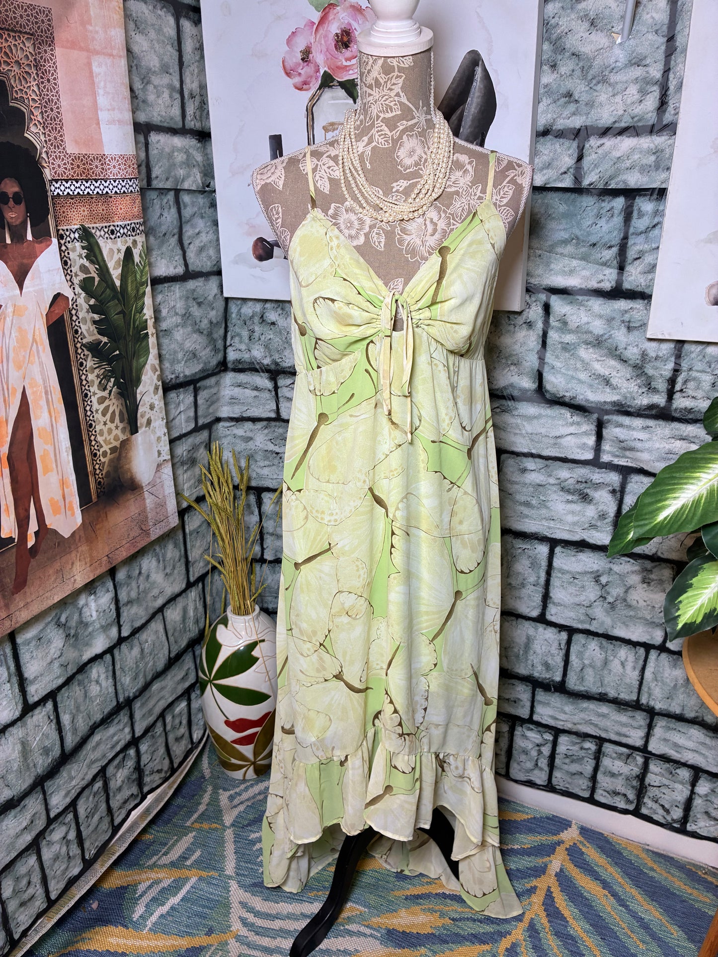 Wild Fable Green Dress Women sz Large