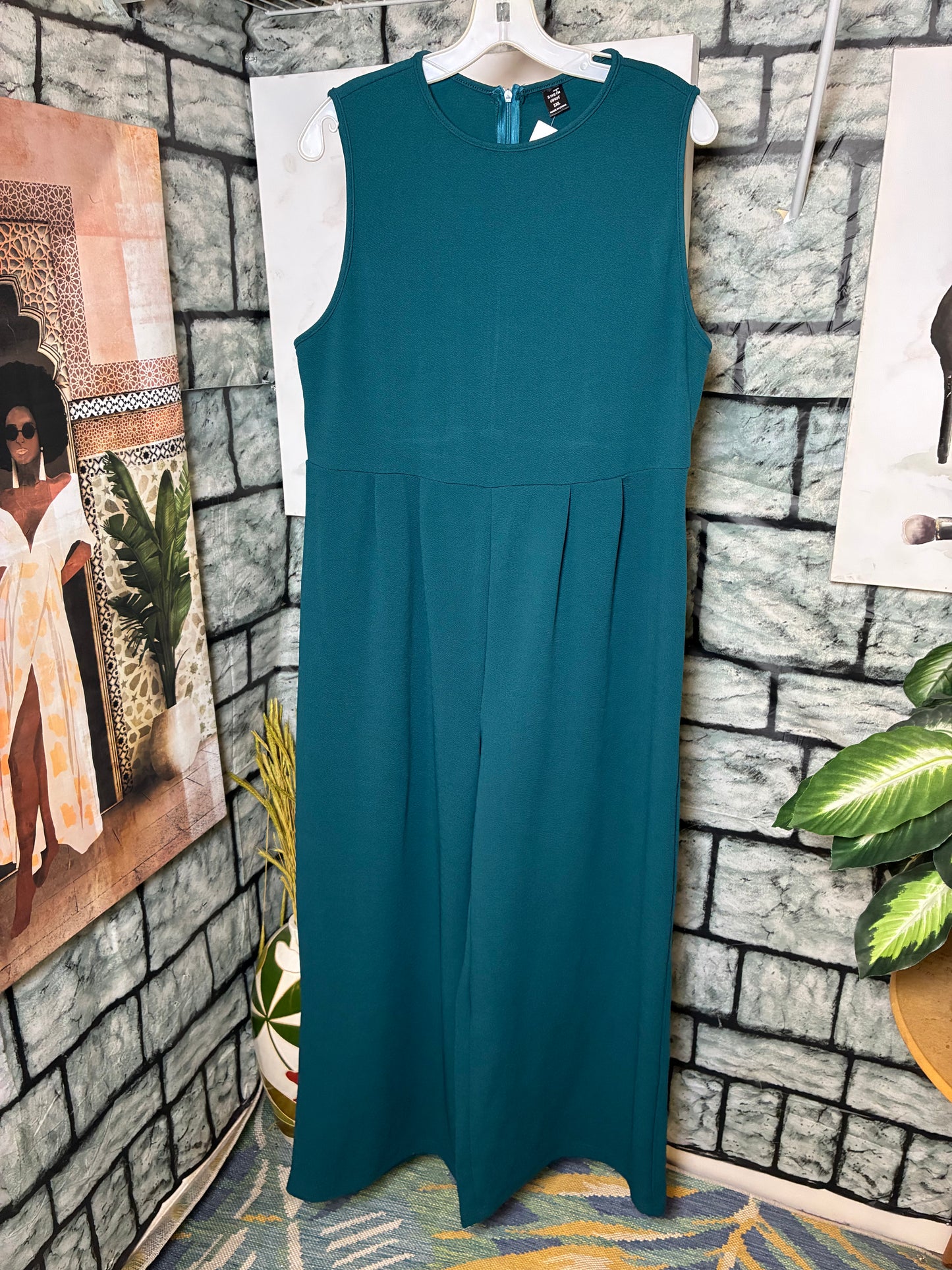 Shein Blue Jumpsuit Women sz 1XL