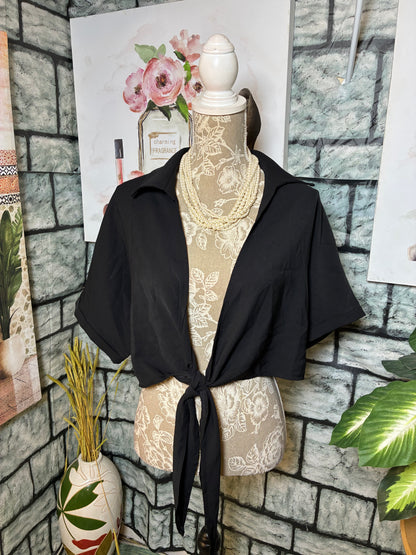 Black Blouse Women sz Large