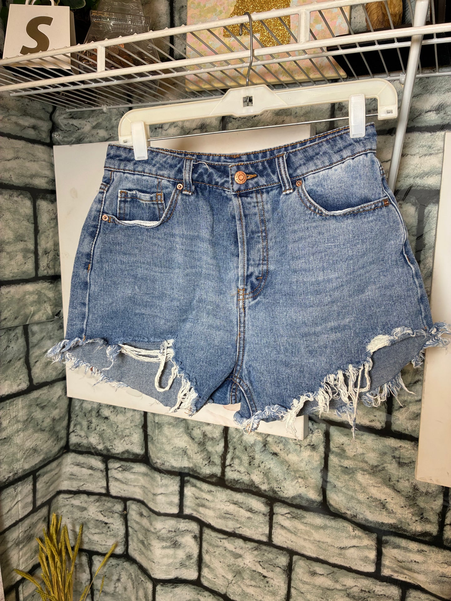 Wild Fable Blue Denim Shorts Women sz 6