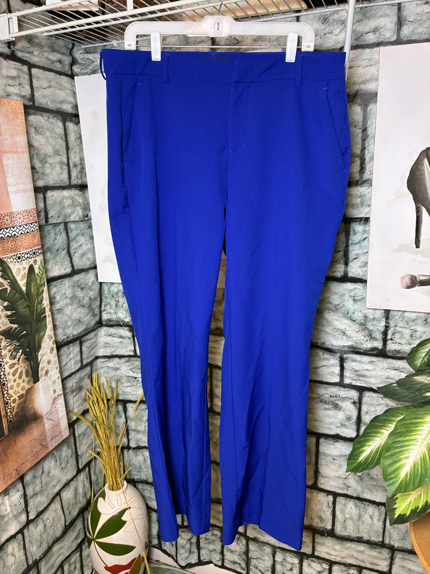 Liver Pool Blue Casual Pants Women sz 14
