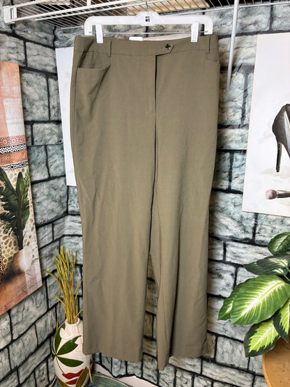 Calvin Klein Green Casual Pants Women sz 10