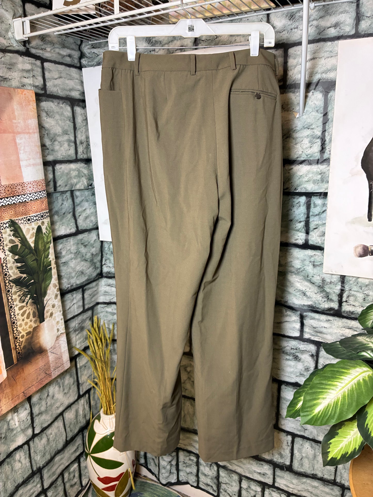 Calvin Klein Green Casual Pants Women sz 10