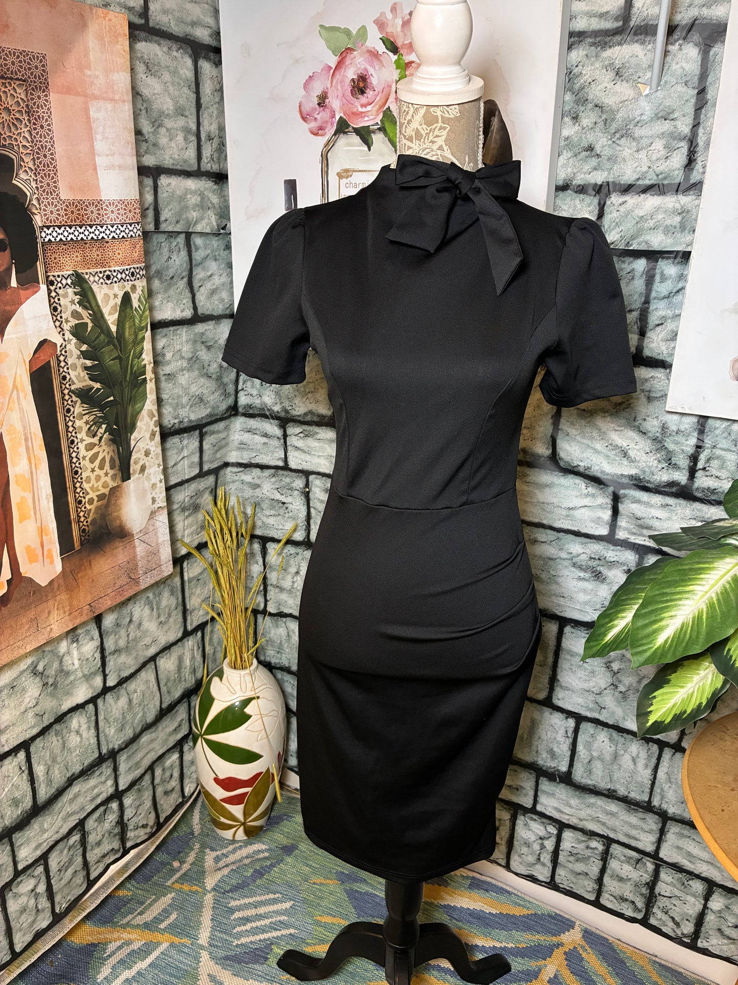 Emery Rose Black Dress Women sz Small
