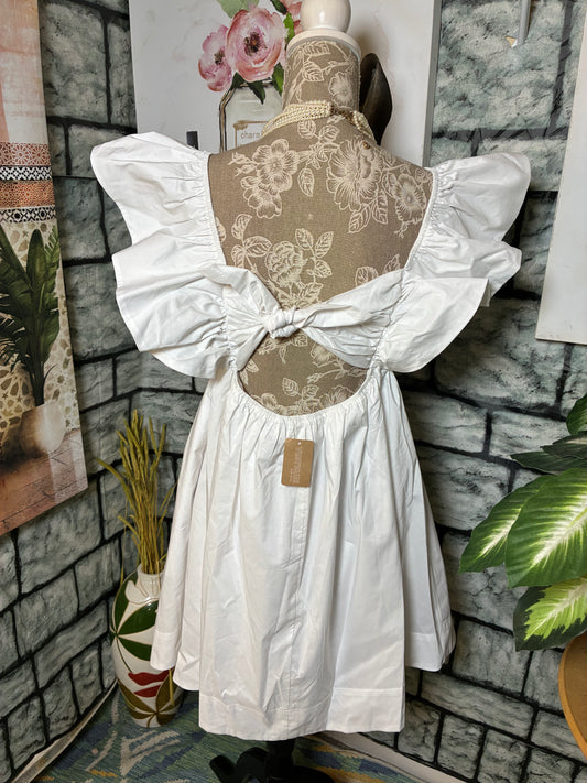 NEW Vestique White Dress Women sz Large