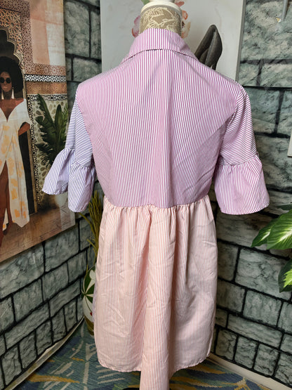 Shein Purple Pink Dress Women sz Medium