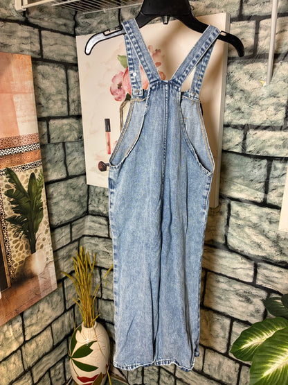 Shein Blue Denim Coverralls Jumper Girls sz 6Y