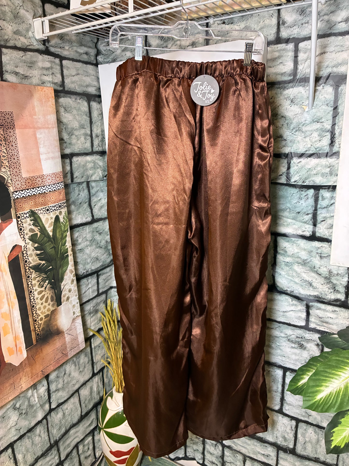 NEW Jolie & Joy Brown Pants Women sz 3xl