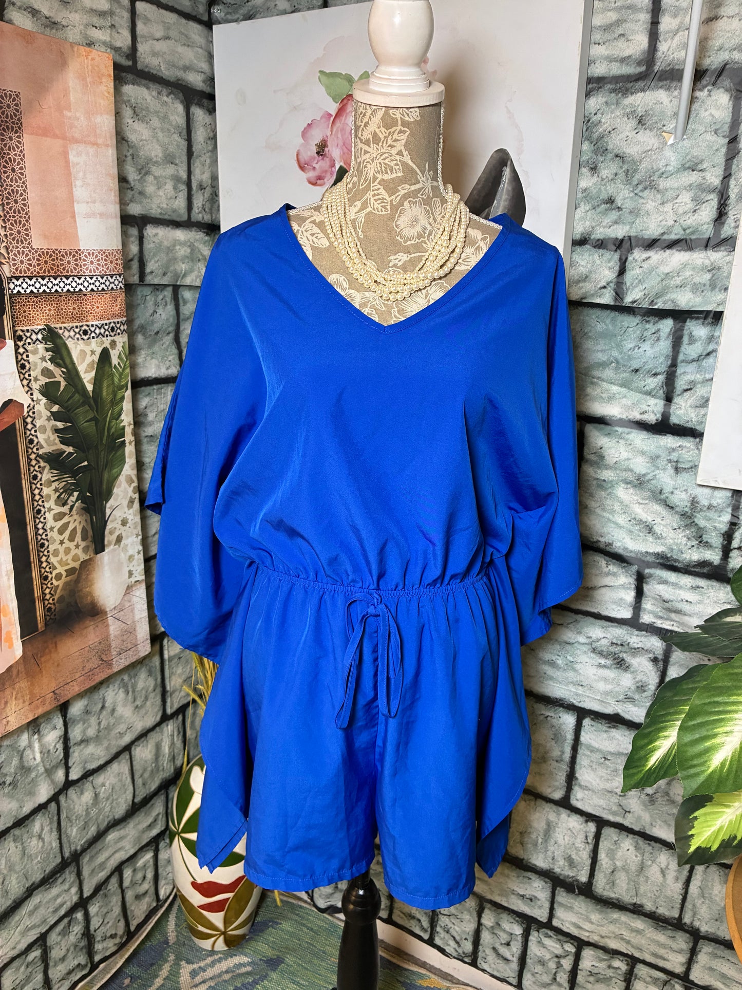 Grawell Blue Romper Women sz Large