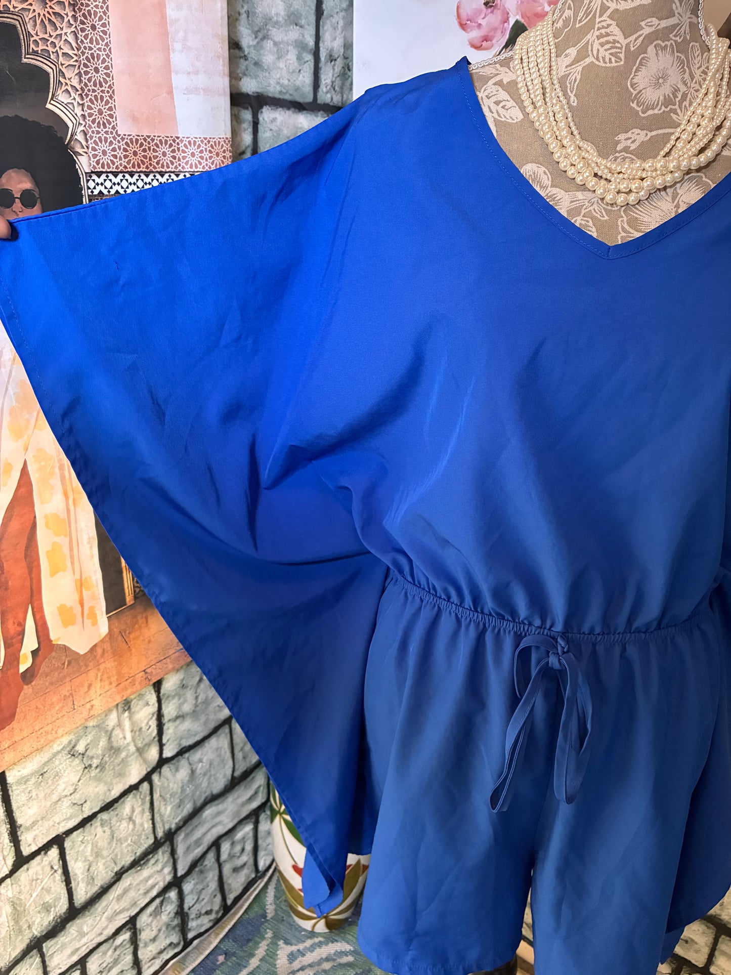 Grawell Blue Romper Women sz Large
