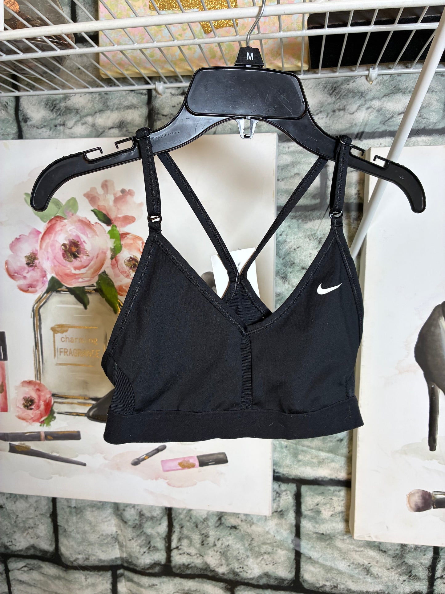 Nike Black Sports Bra Women sz XS