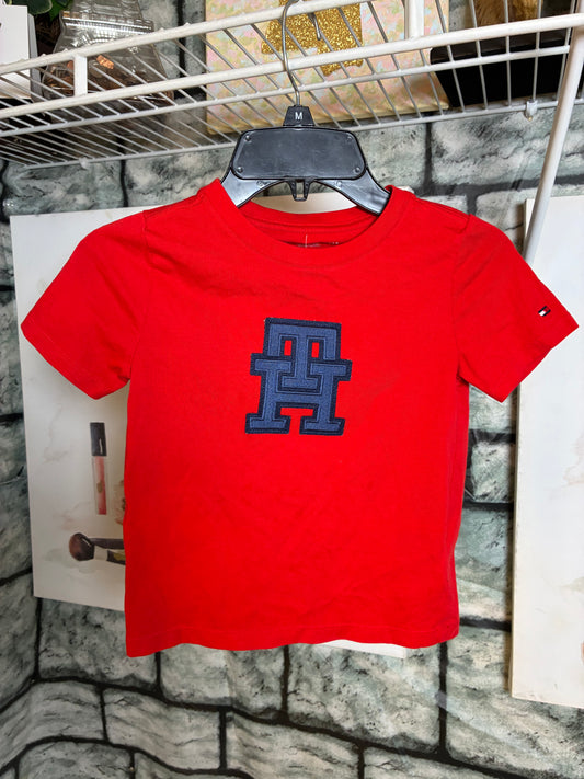 Tommy Hilfiger Red Shirt Boys sz XS 4/5