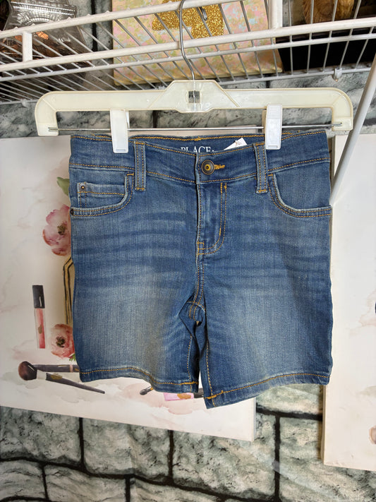 Childrens Place Blue Denim Shorts Boys sz 5