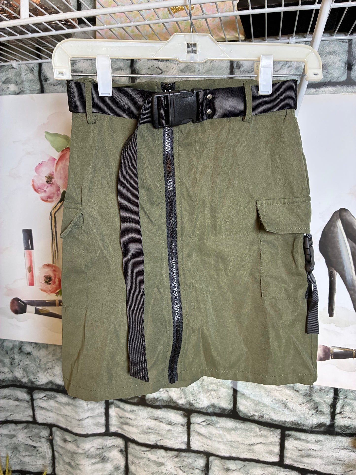 Shein Green Skirt Girls sz 11/12