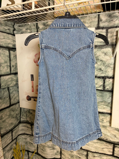 Cotton On Kids Blue Denim Dress Girls sz 4