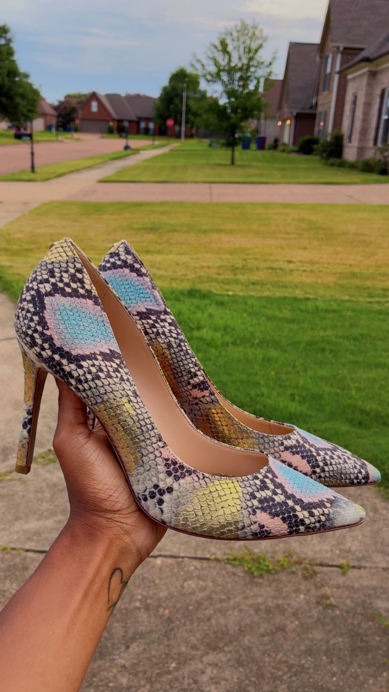 Sam Edelman Animal Print Heels Women sz 9.5