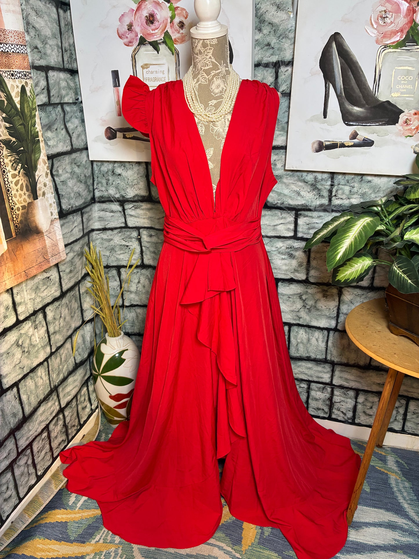 Chicme Red Dress Women sz XL