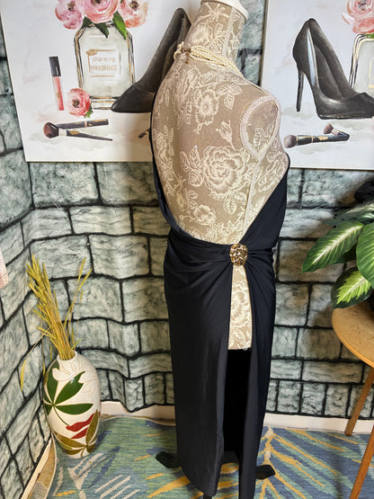Black Swimsuit Cover up Dress Women sz Small