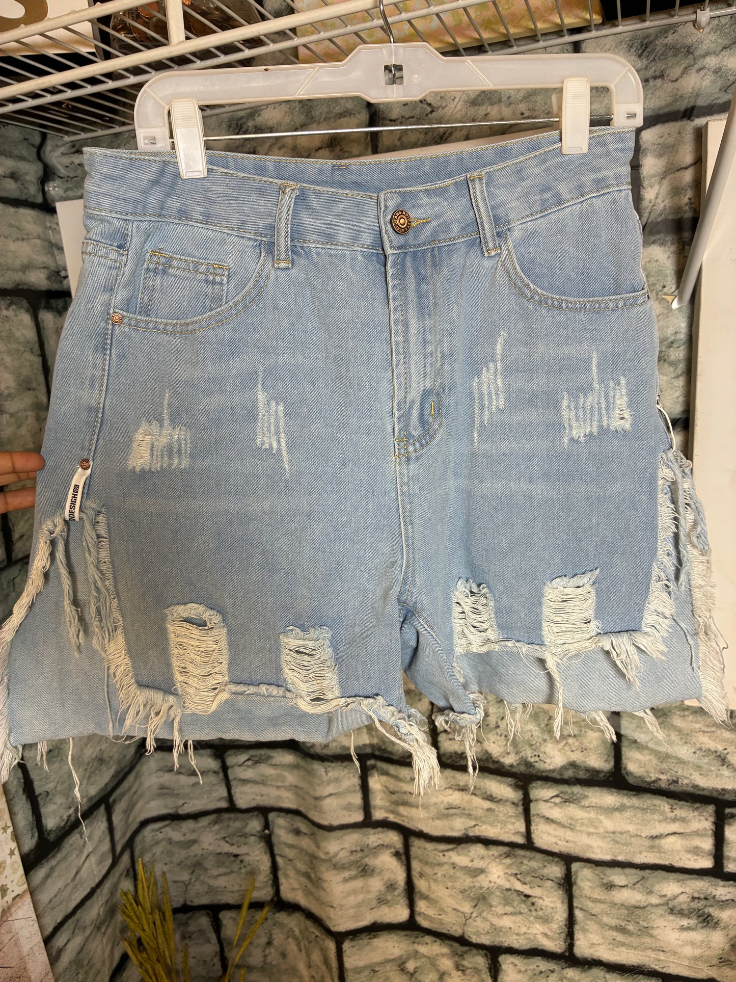 Blue Denim Shorts Women sz Large