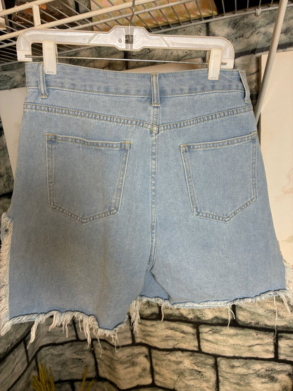 Blue Denim Shorts Women sz Large