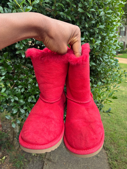 Ugg Red Boots Girls sz 2