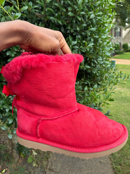 Ugg Red Boots Girls sz 2