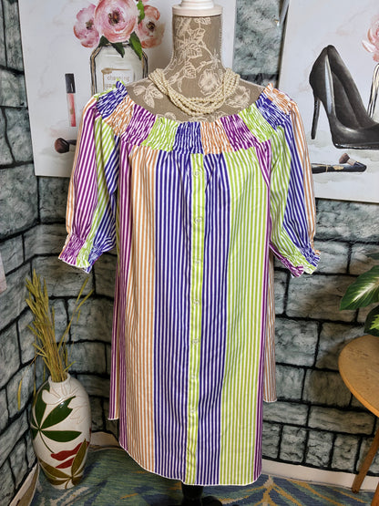 Colorful Dress Women sz 3XL
