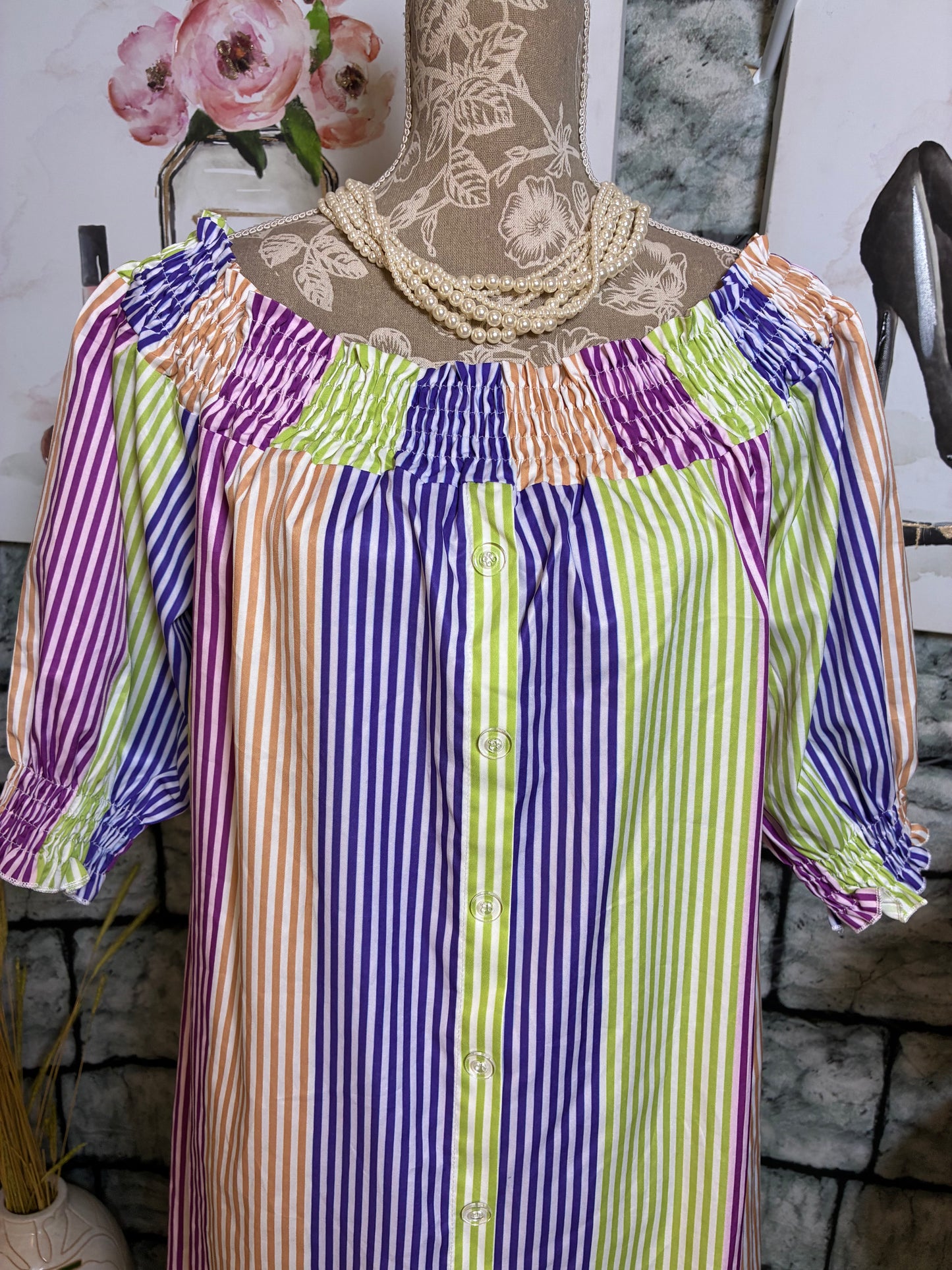 Colorful Dress Women sz 3XL