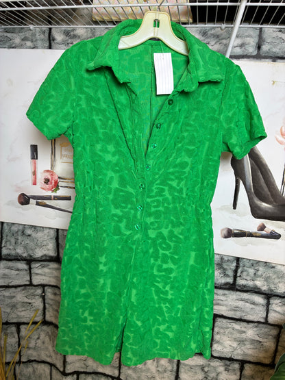 Shein Green Romper Women sz Small