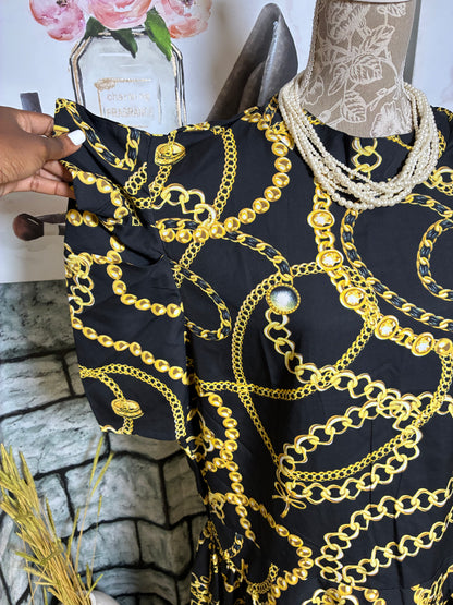 NEW Girl Soul Black Yellow Blouse Women sz 2XL