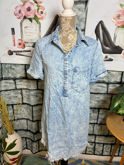 Blue Denim Dress Women sz Medium