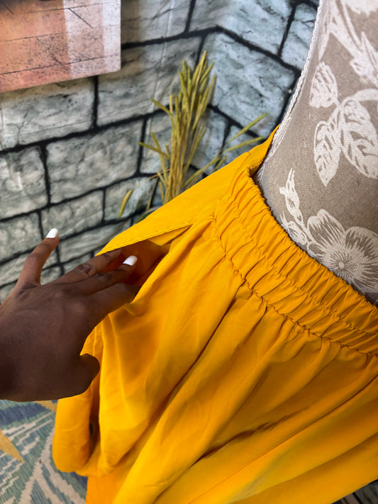 Yellow Skirt Women sz Medium