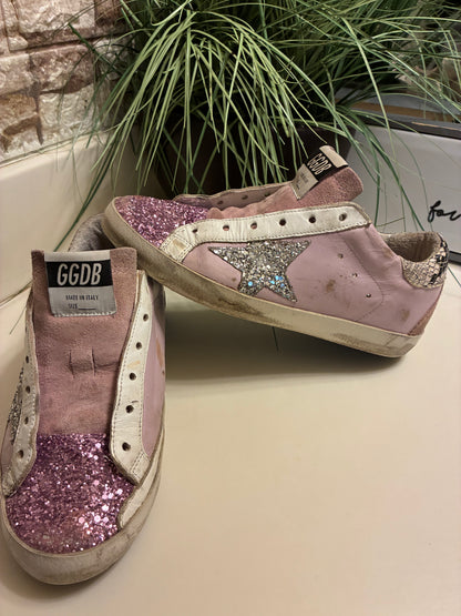 Golden Goose Purple Off White Sneakers Women sz 35 = sz 5