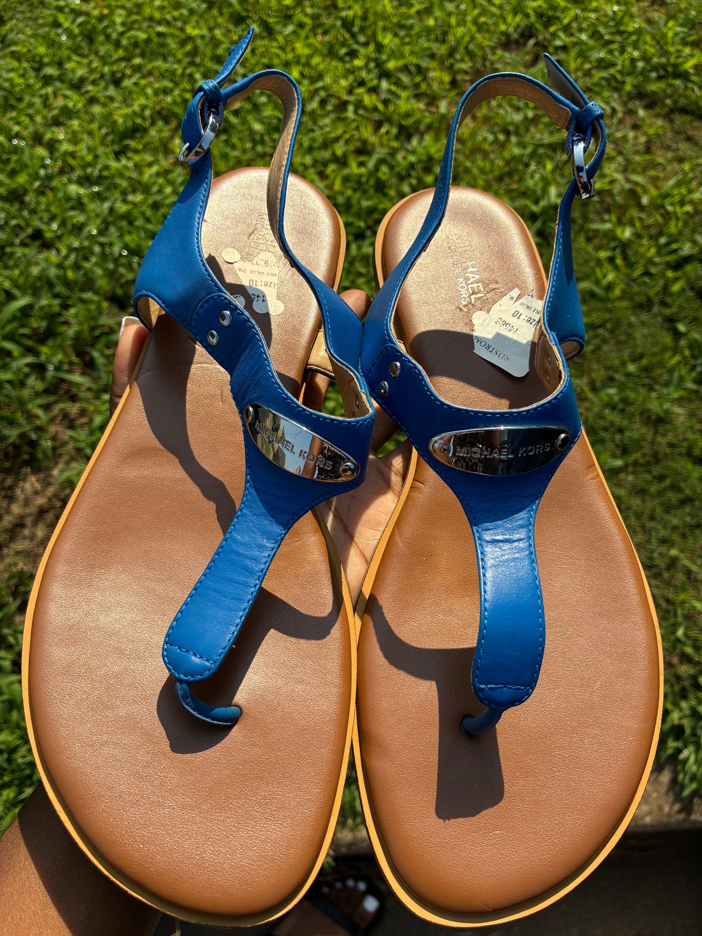 Michael Kors Blue Sandals Women sz 10