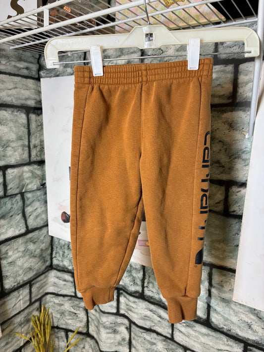 Carhartt Brown Joggers Boys sz 2T