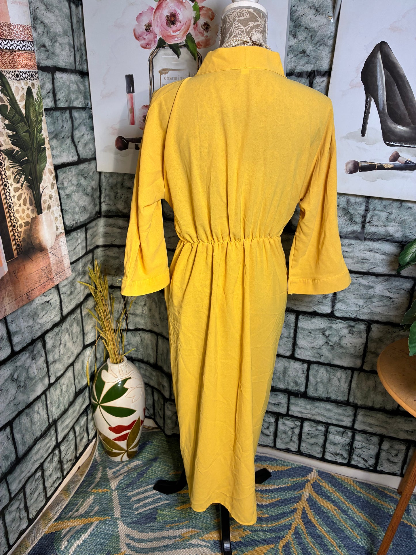 Yellow Dress Women sz Large