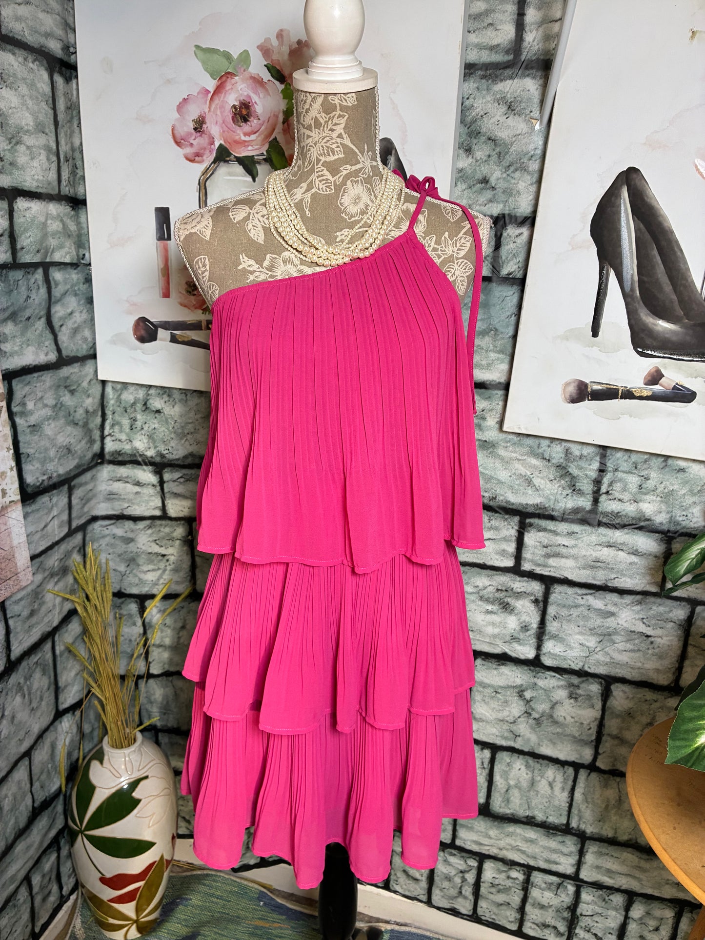 Zesica Pink Dress Women sz Medium
