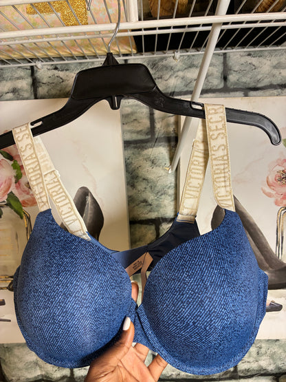Victoria Secret Blue Bra Women sz 40C