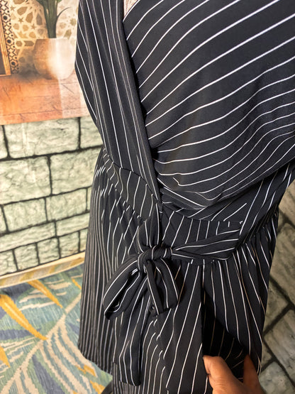 Kaileigh Black White Jumpsuit Women sz Medium