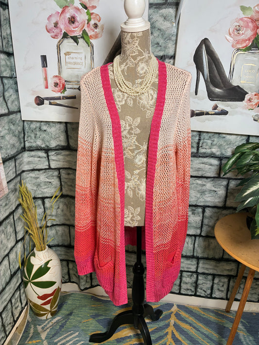 United States Sweaters Pink Cardigan Women sz XL