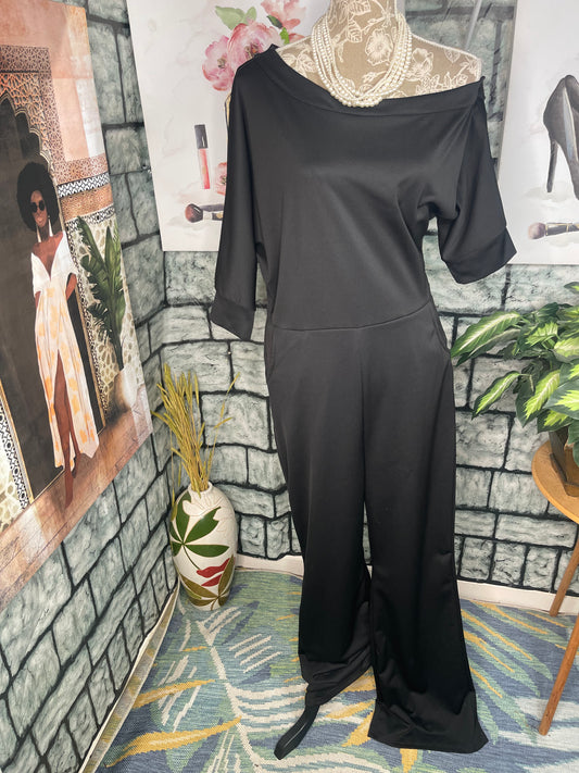 Black jumpsuit Women sz XL