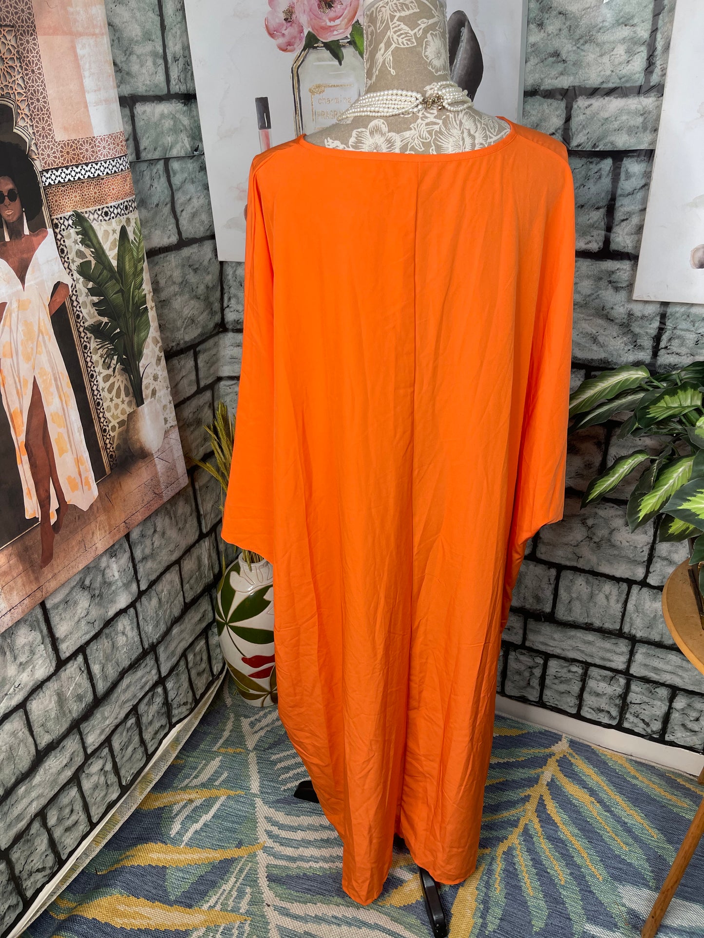 Orange Blouse Women sz 1XL
