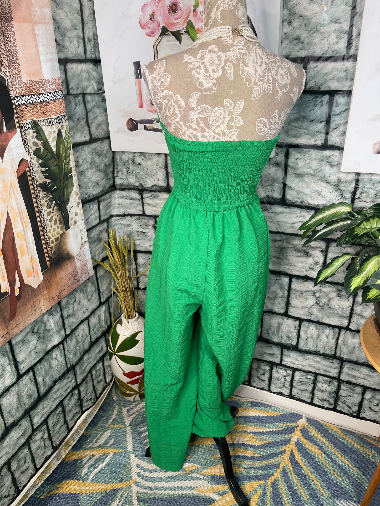 Shein Green Jumpsuit Women sz Medium