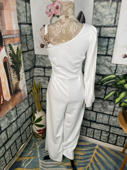 White Jumpsuit Women sz Medium